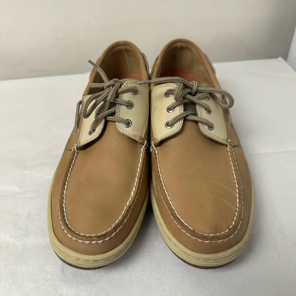 Sperry Top-Sider Billfish 3 Eye Boat Shoe Tan/Beige Men's size 13 Medium